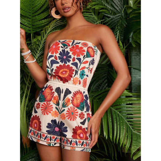 Comfy Summer Tube Top Jumpsuit - OutfitLondon