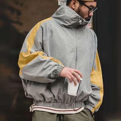 Relaxed Fit Hoodie Zip Up Jacket