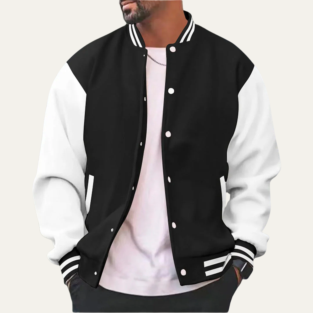 Men's Retro Style Contrast Jacket