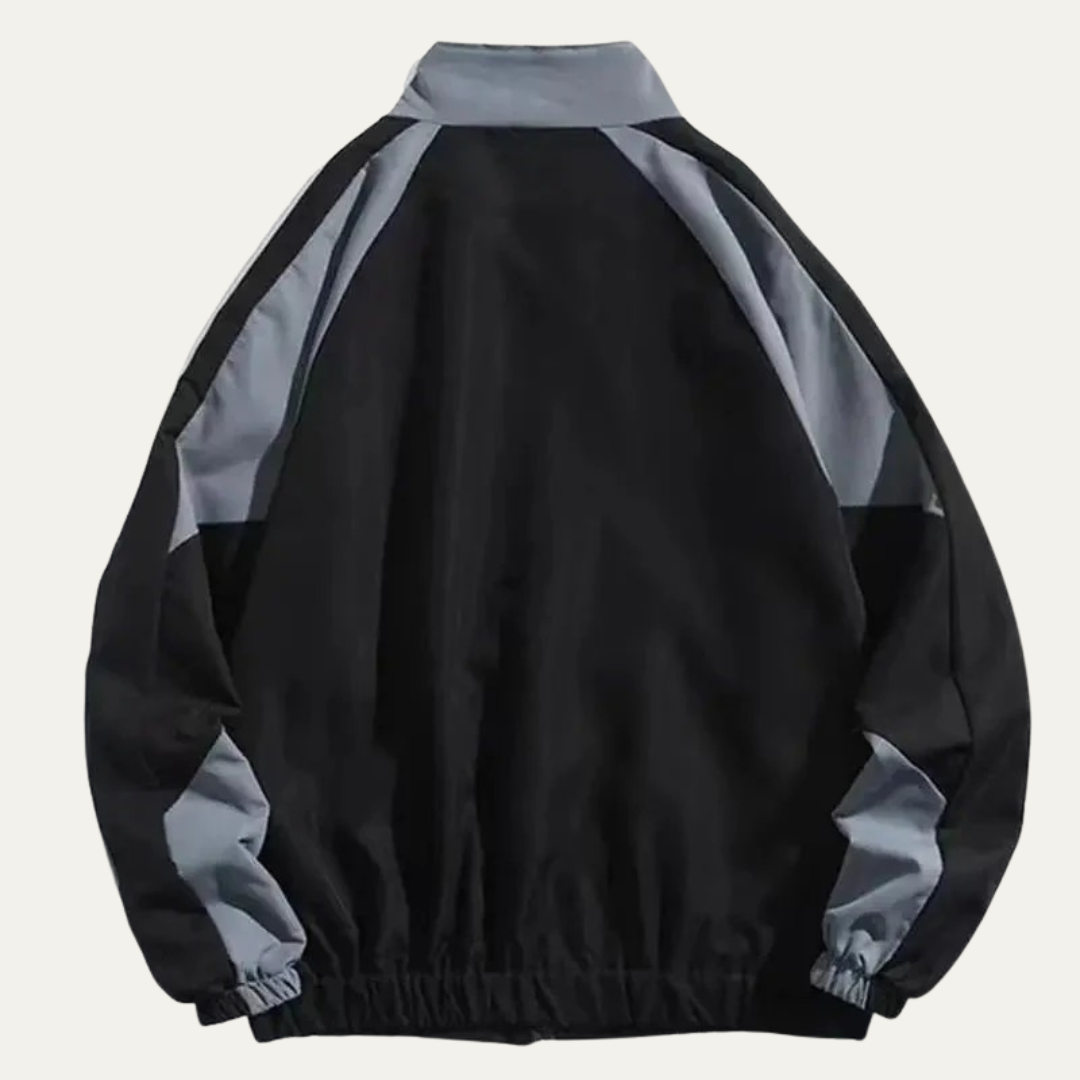 Athletic Contrast Panel Running Jacket - OutfitLondon