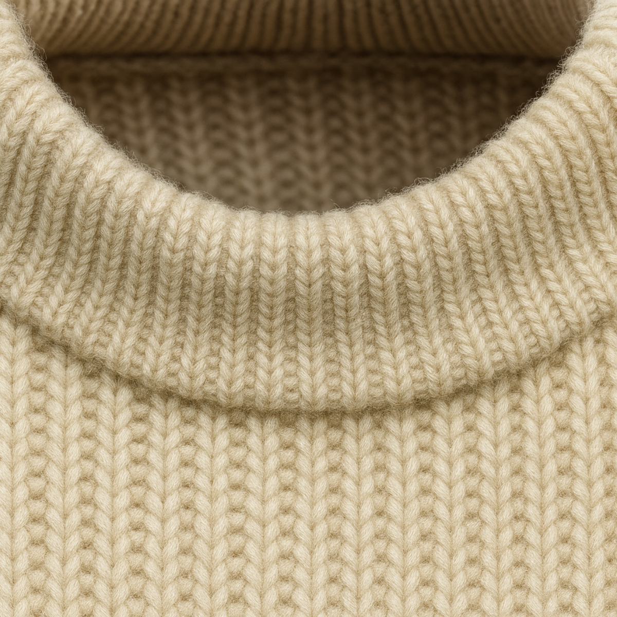 Men's Crew Neck Thick Cable Knit Jumper Sweater