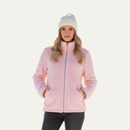 Ladies Cozy Fleece Zip Up Jacket - OutfitLondon