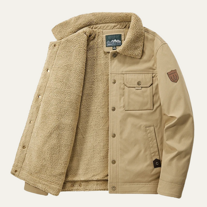 Thermal Insulated Men's Winter Fleece Jacket Outdoor Coat - OutfitLondon