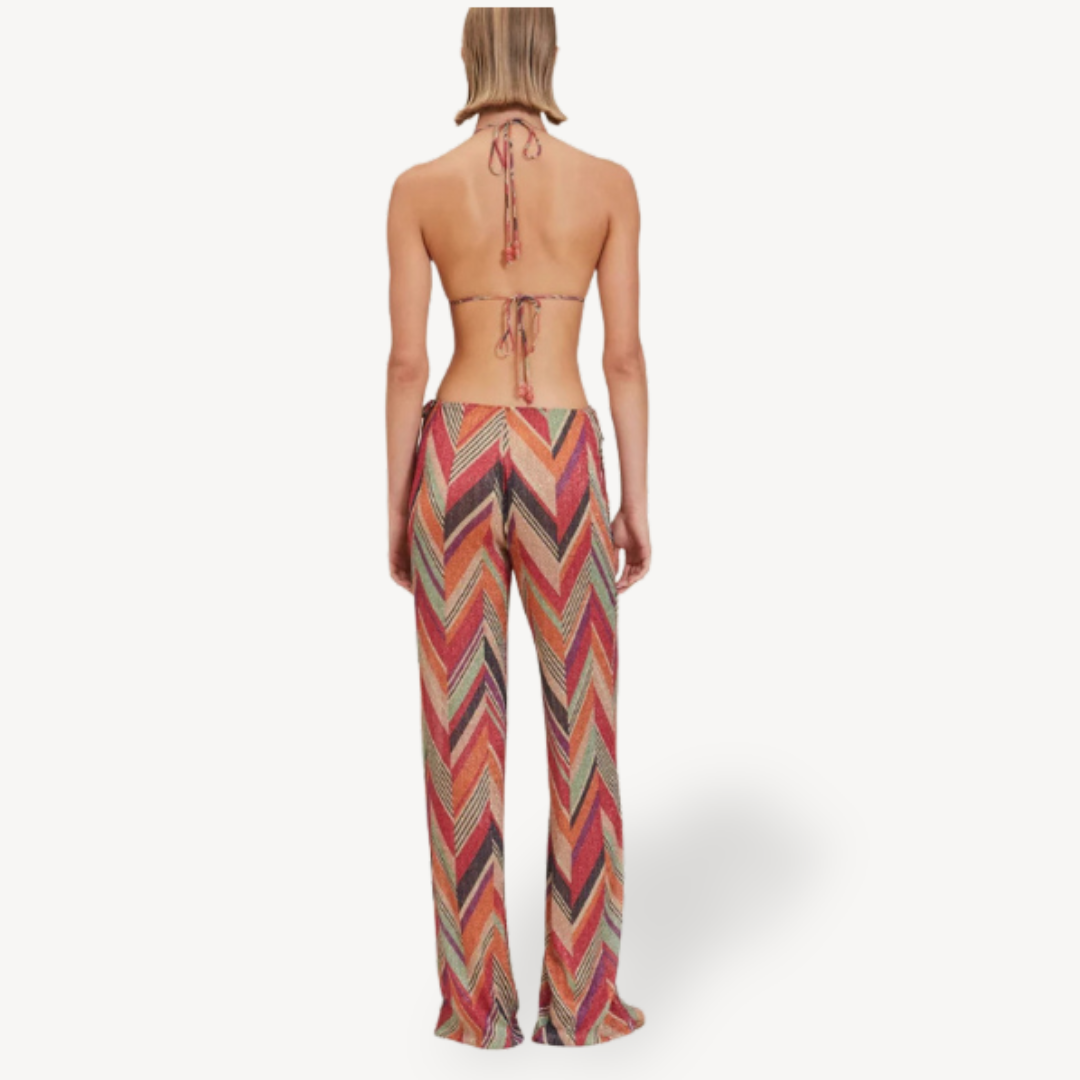 Ladies' Patterned Knitted Jumpsuit Set