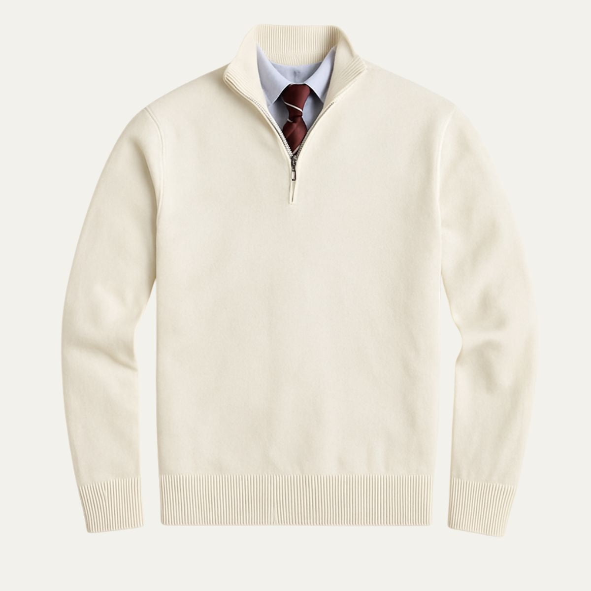 Stylish Quarter Zip Sweater for Men
