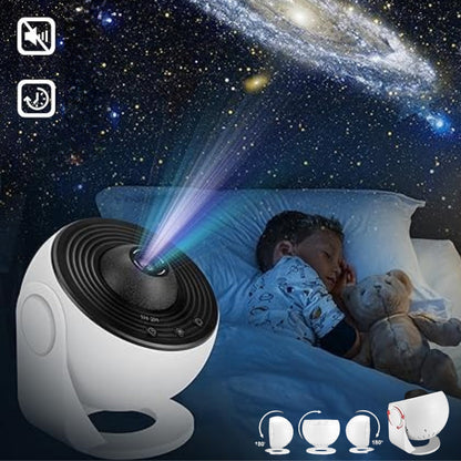 Cosmic Night Sky Projector with Rotating Star Patterns