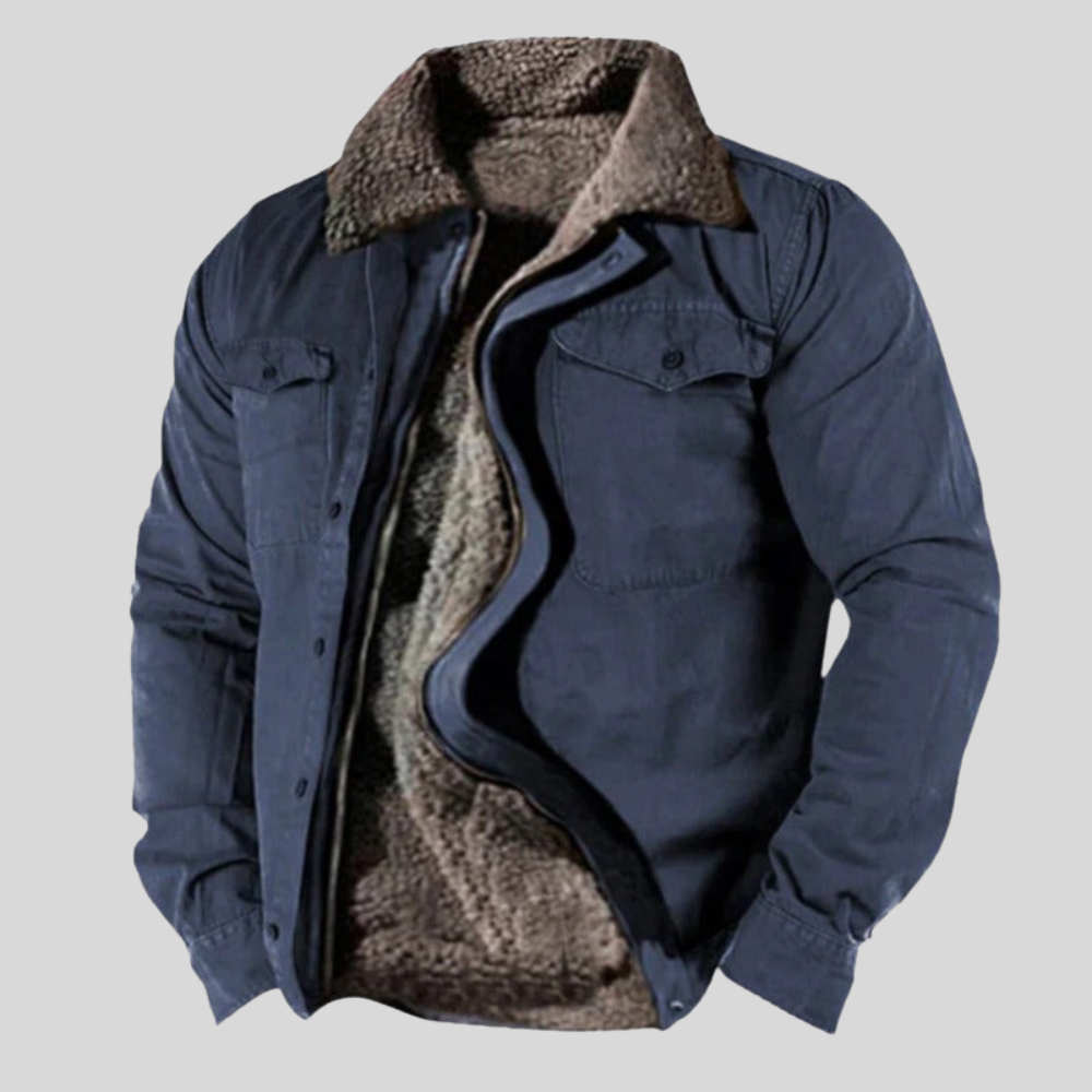 Warm Waterproof Men's Fleece Coat