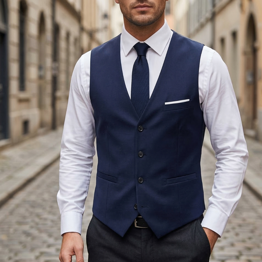 Classic Fit Mens Formal Vest Waistcoat - OutfitLondon