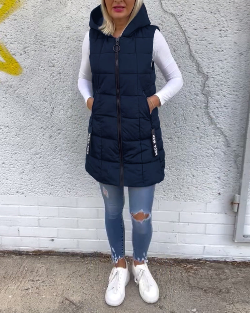 Lightweight Vest Style Puffer Jacket