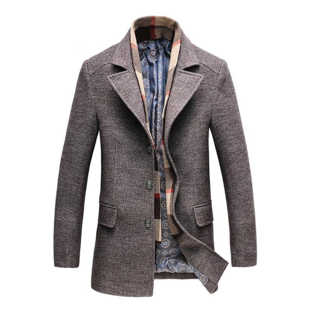Elegant Mens Long Trench Coat