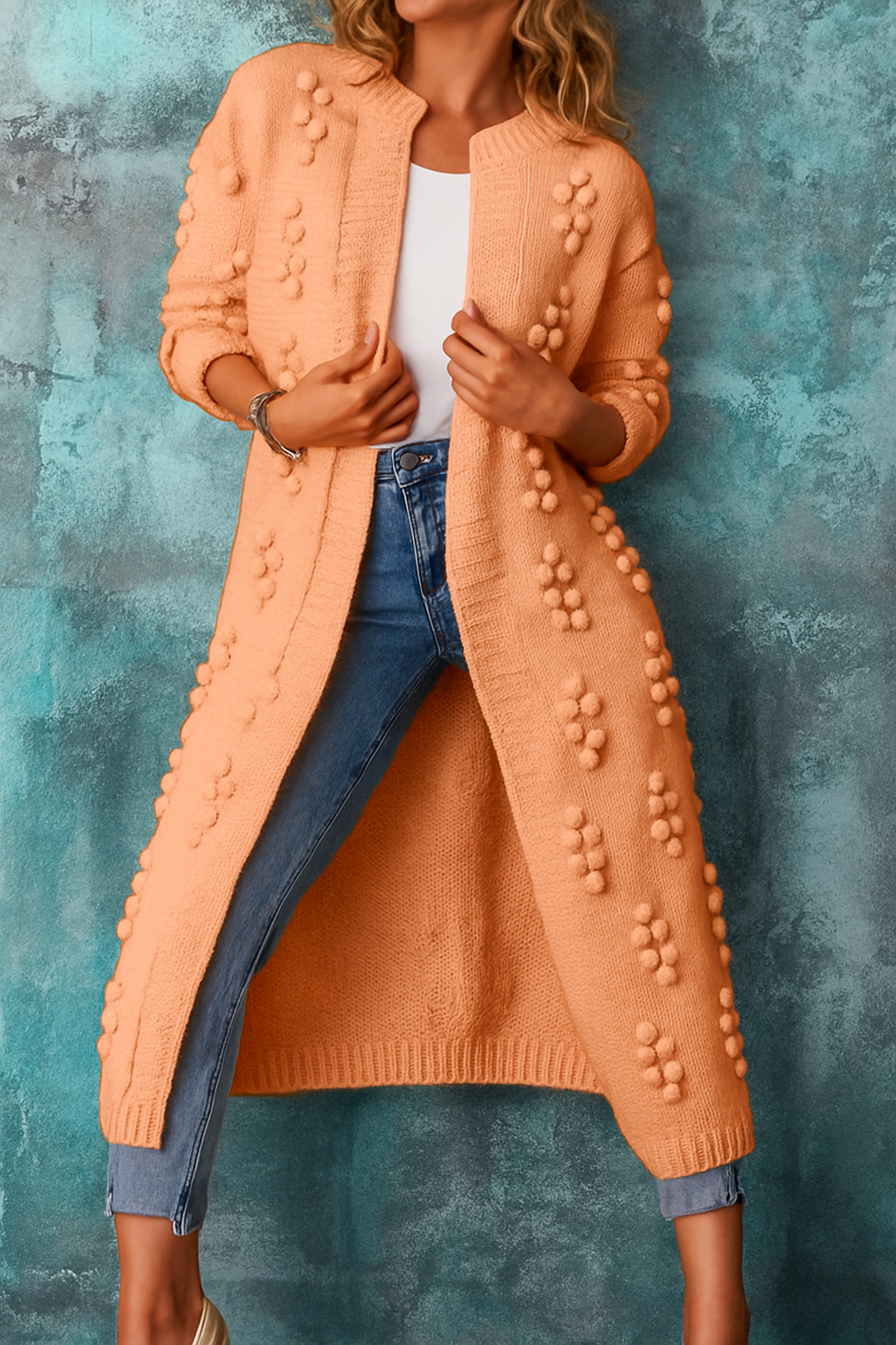 Soft Large Open Front Women's Cardigan Sweater