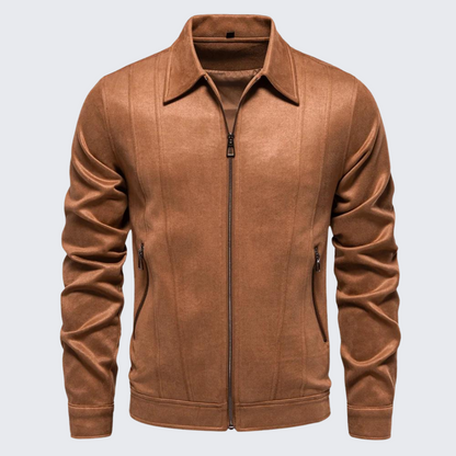 Luxurious Brown Leather Jacket