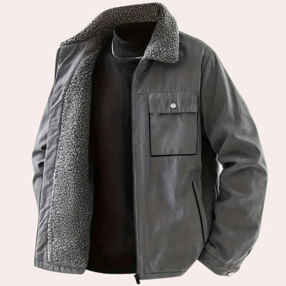 Warm Fleece Lined Mens Winter Parka Coat