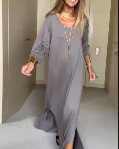 Comfortable Casual V Neck Summer Dress