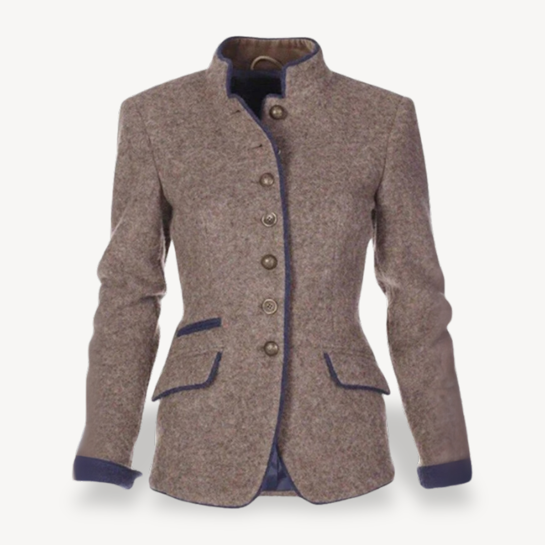 Relaxed Fit Wool Coat for Women - OutfitLondon