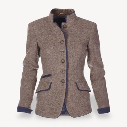 Relaxed Fit Wool Coat for Women - OutfitLondon