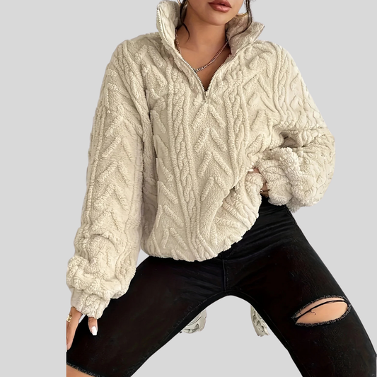Cozy Crew Neck Winter Sweater - OutfitLondon