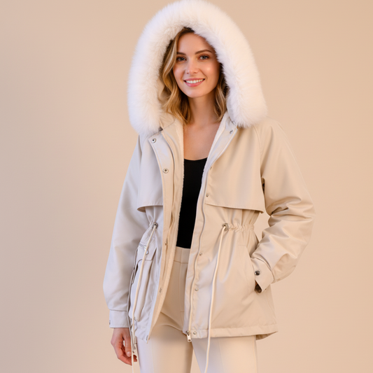 Warm Waterproof Women's Parka Jacket - OutfitLondon