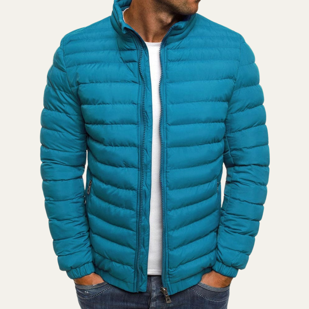 Men's Slim Water Resistant Filled Parka Jacket - OutfitLondon