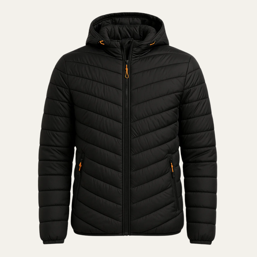 Men's Slim Water Resistant Parka Coat