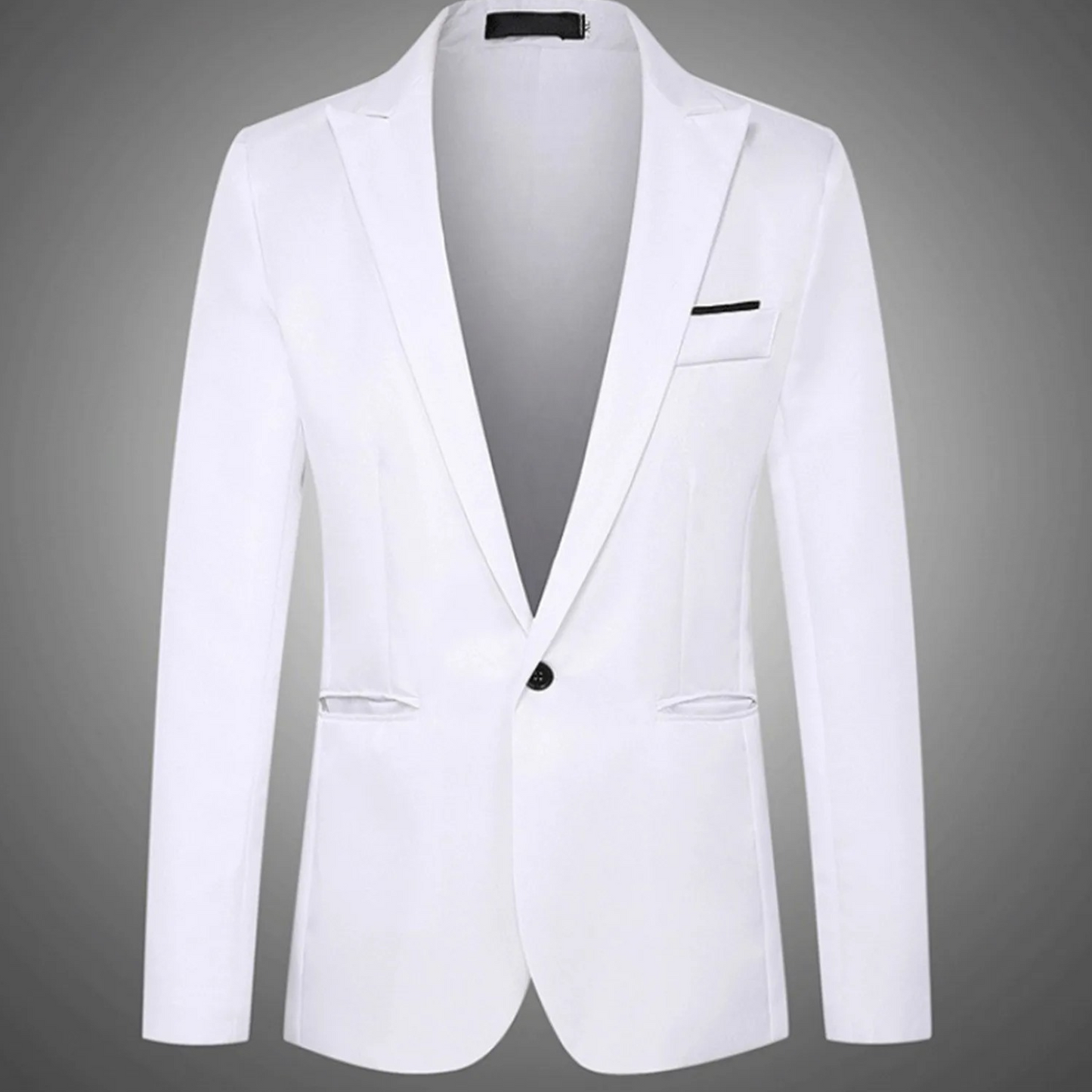 Tailored Fit Mens 2 Button Blazer Coat - OutfitLondon