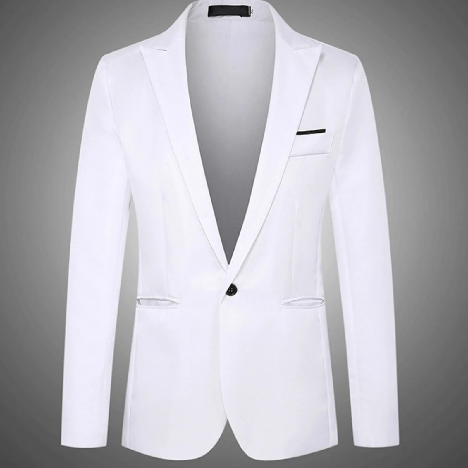 Tailored Fit Mens 2 Button Blazer Coat - OutfitLondon