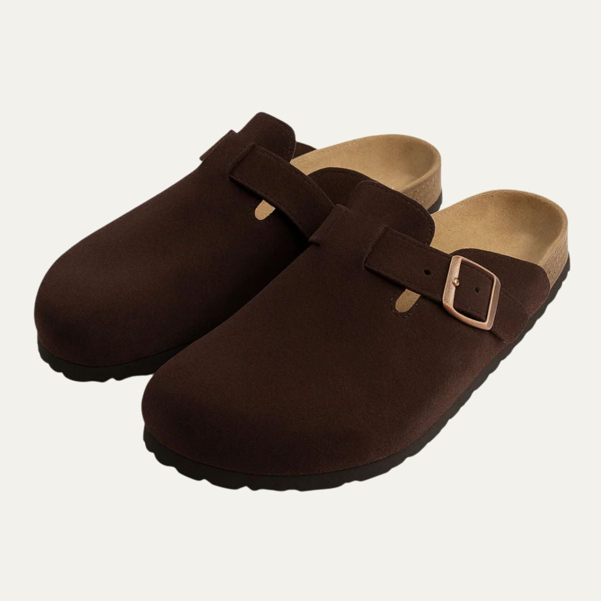 Comfortable Tan Suede Mens Moccasin Slippers