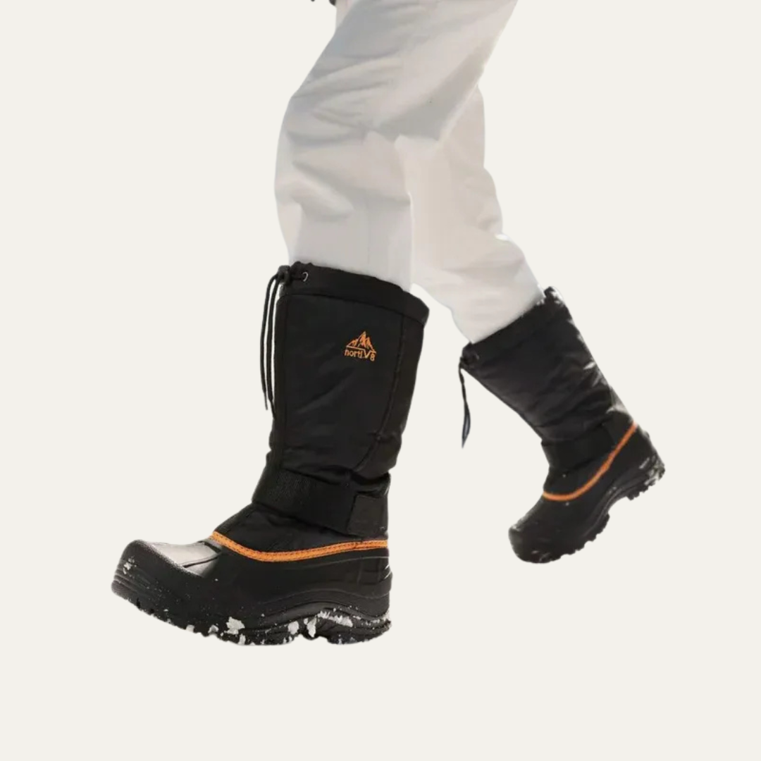 Men's High Insulated Snow Boots with Strap and Laces