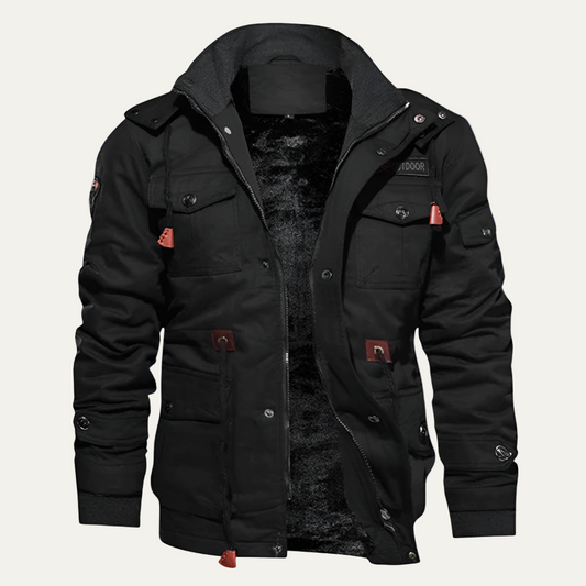 Warm Insulated Cargo Coat for Men - OutfitLondon