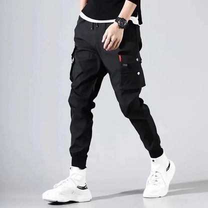 Men's Soft Jogger Pants with Pockets and Elastic Waist
