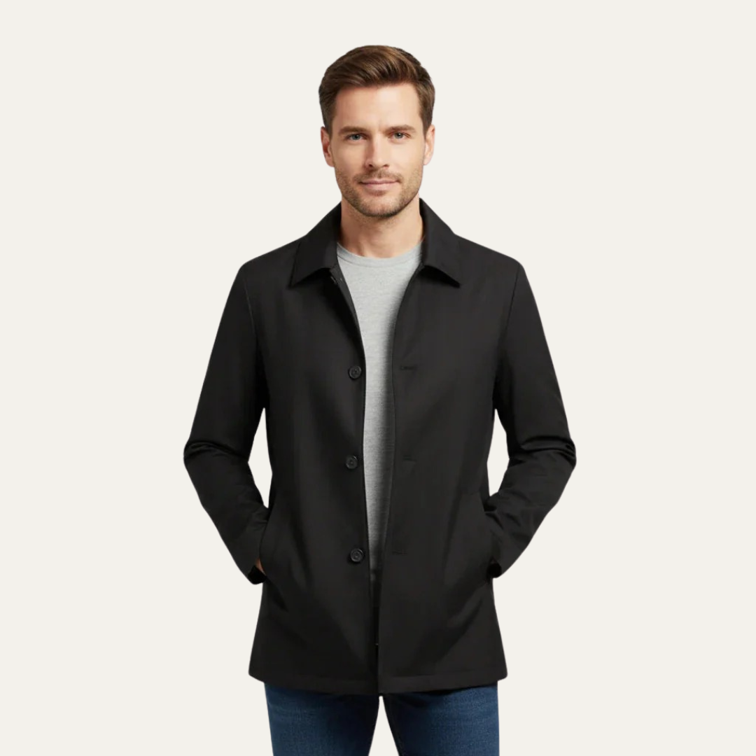 Timeless Fit Straight Cut Mens Coat