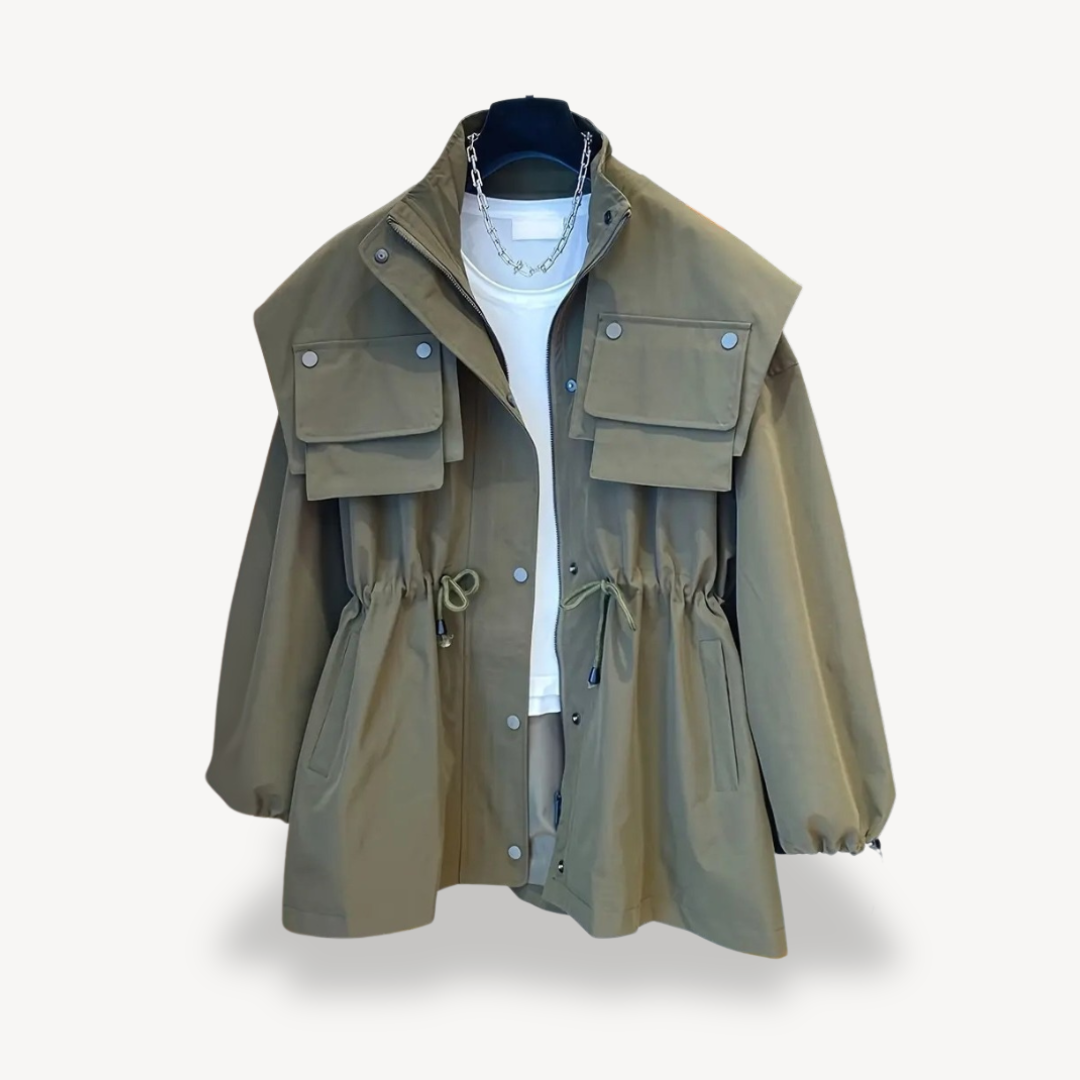 Practical Everyday Parka for Ladies with Pockets - OutfitLondon