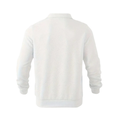 Warm Crew Neck Quarter Zip Sweater for Men