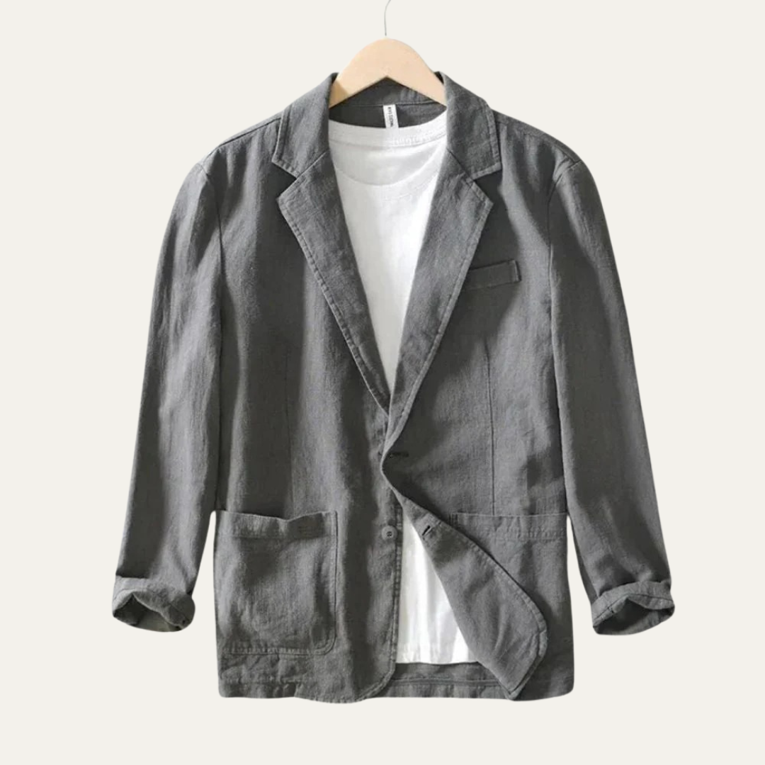 Slim Fit Summer Linen Blazer for Men
