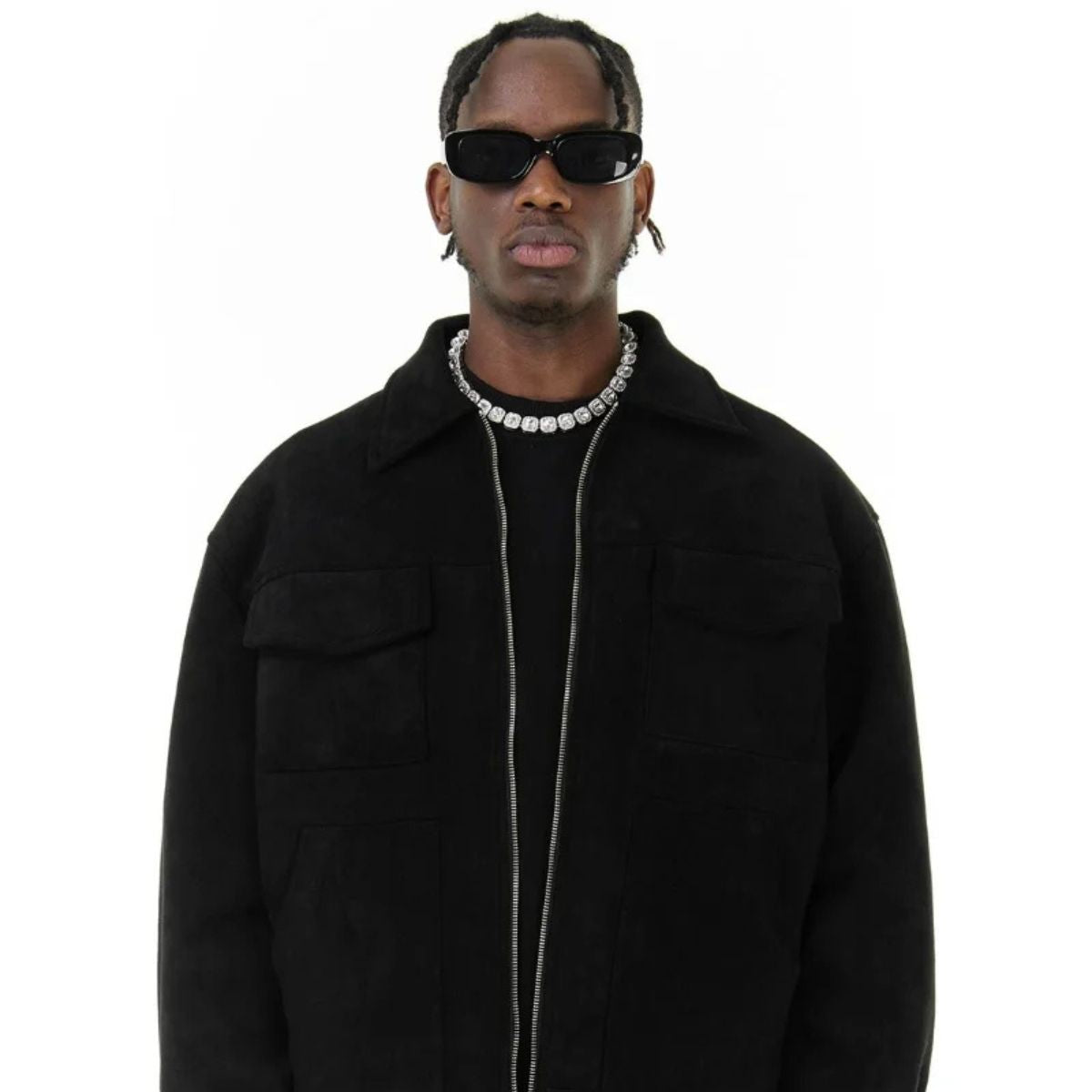 Luxury Suede Leather Mens Jacket