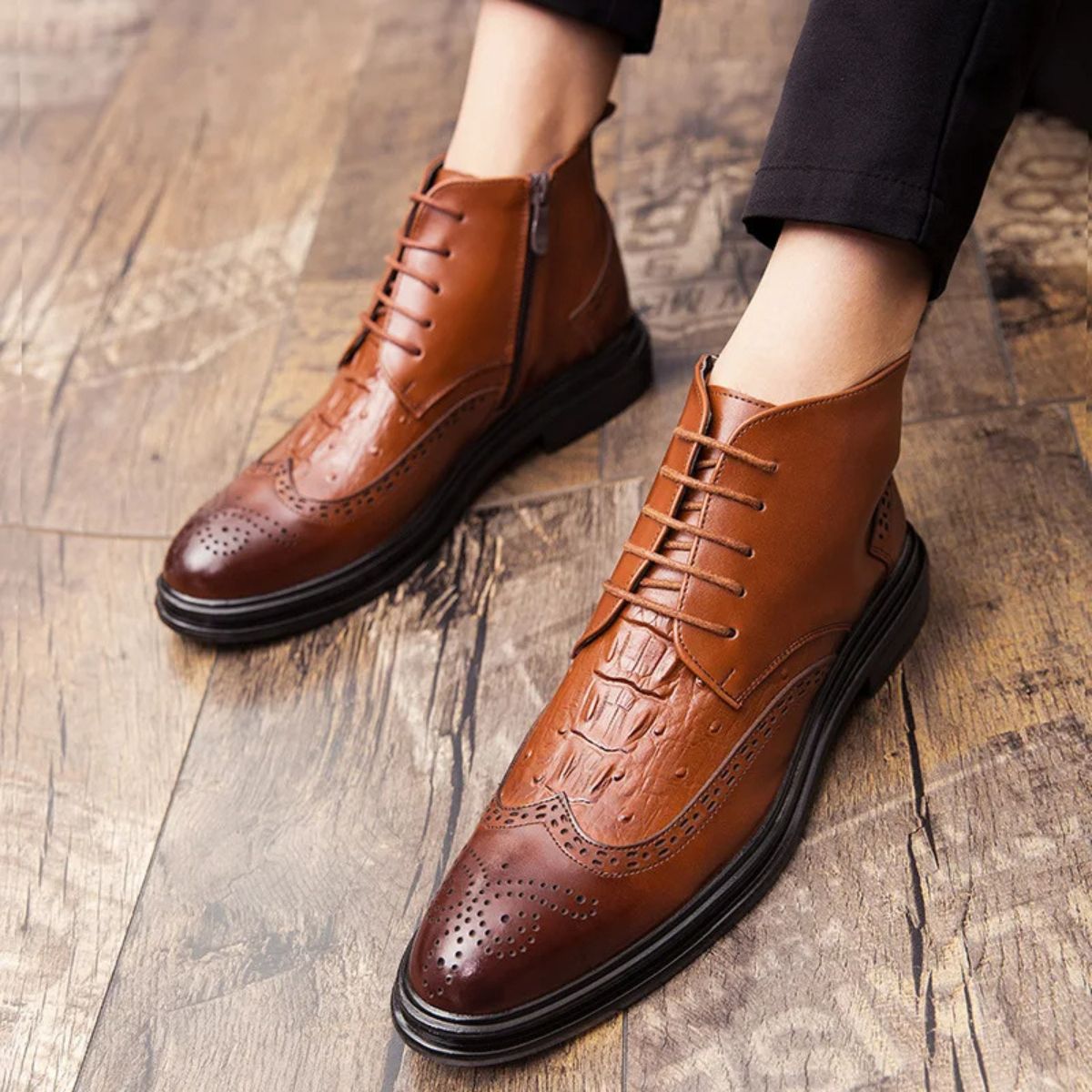 Stylish Men's Chelsea Boots - Premium Winter Dress Shoes