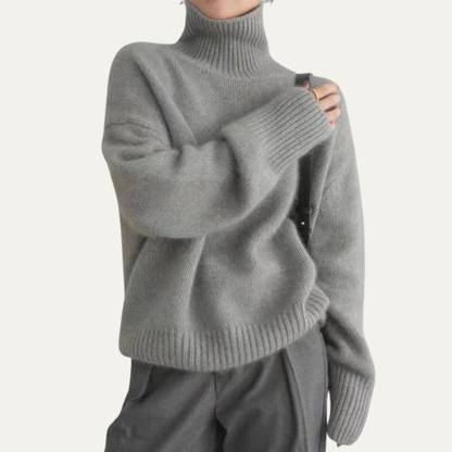 Relaxed Fit Crew Neck Knit Winter Sweater