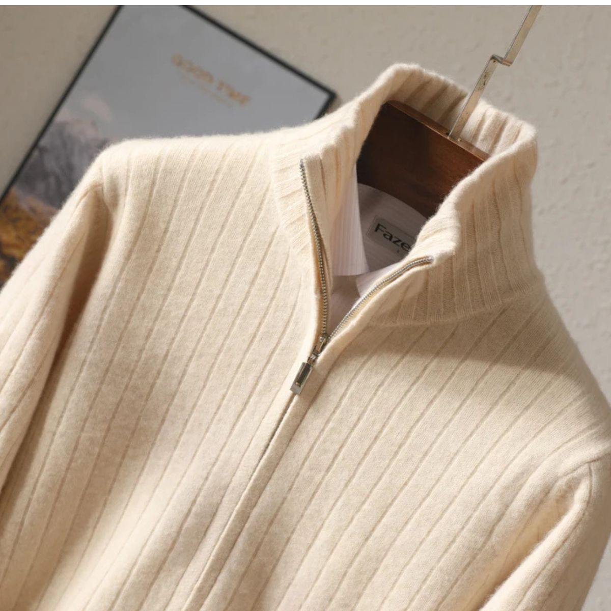 Luxury Pure Wool Mens Coat