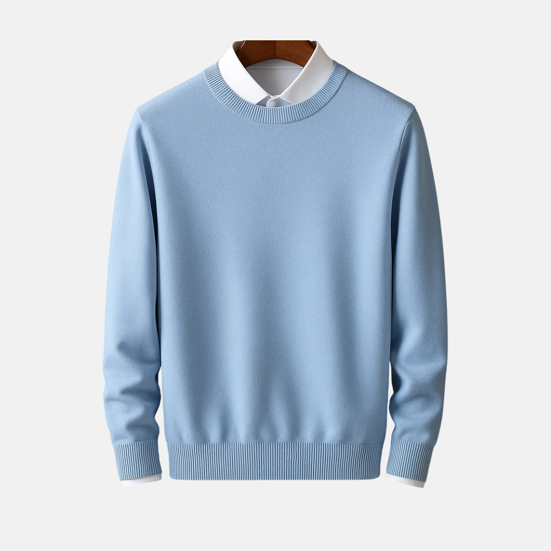 Soft Crew Neck Pullover Sweater for Men - OutfitLondon