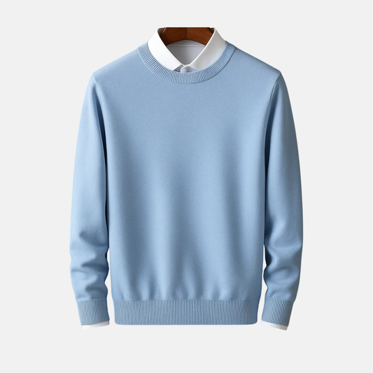 Soft Crew Neck Pullover Sweater for Men - OutfitLondon