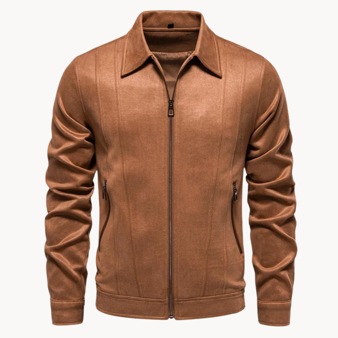 Luxurious Brown Leather Jacket
