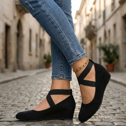 Comfortable Round Toe Flat Mary Jane Shoes - OutfitLondon