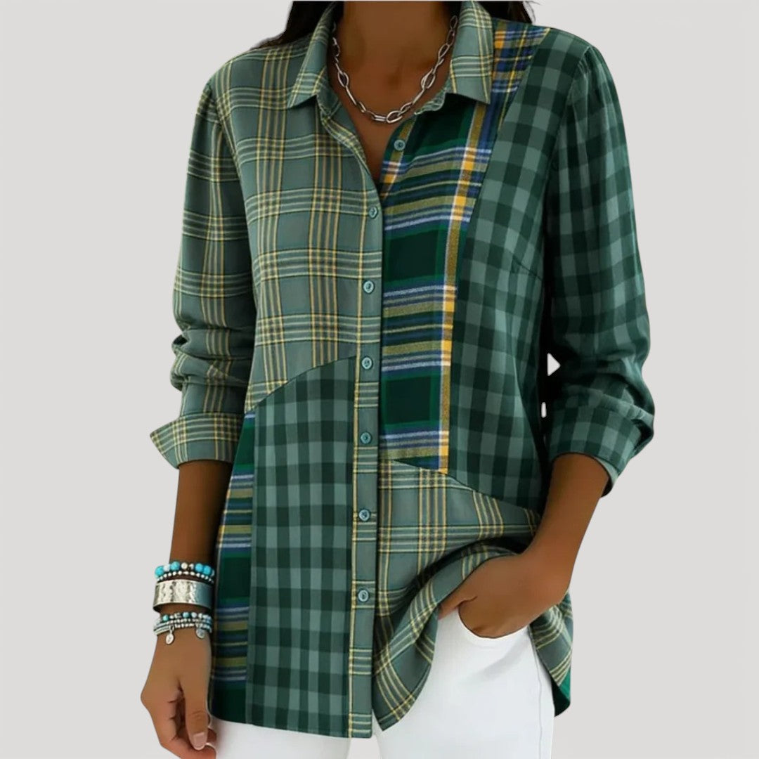 Colorful Plaid Flannel Shirt - OutfitLondon