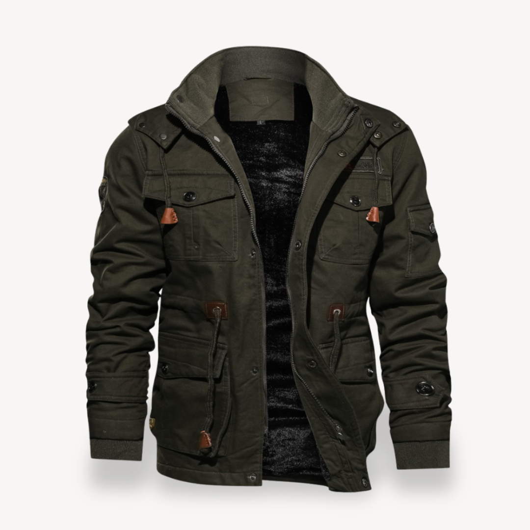 Thermal Fleece Men's Winter Coat - OutfitLondon