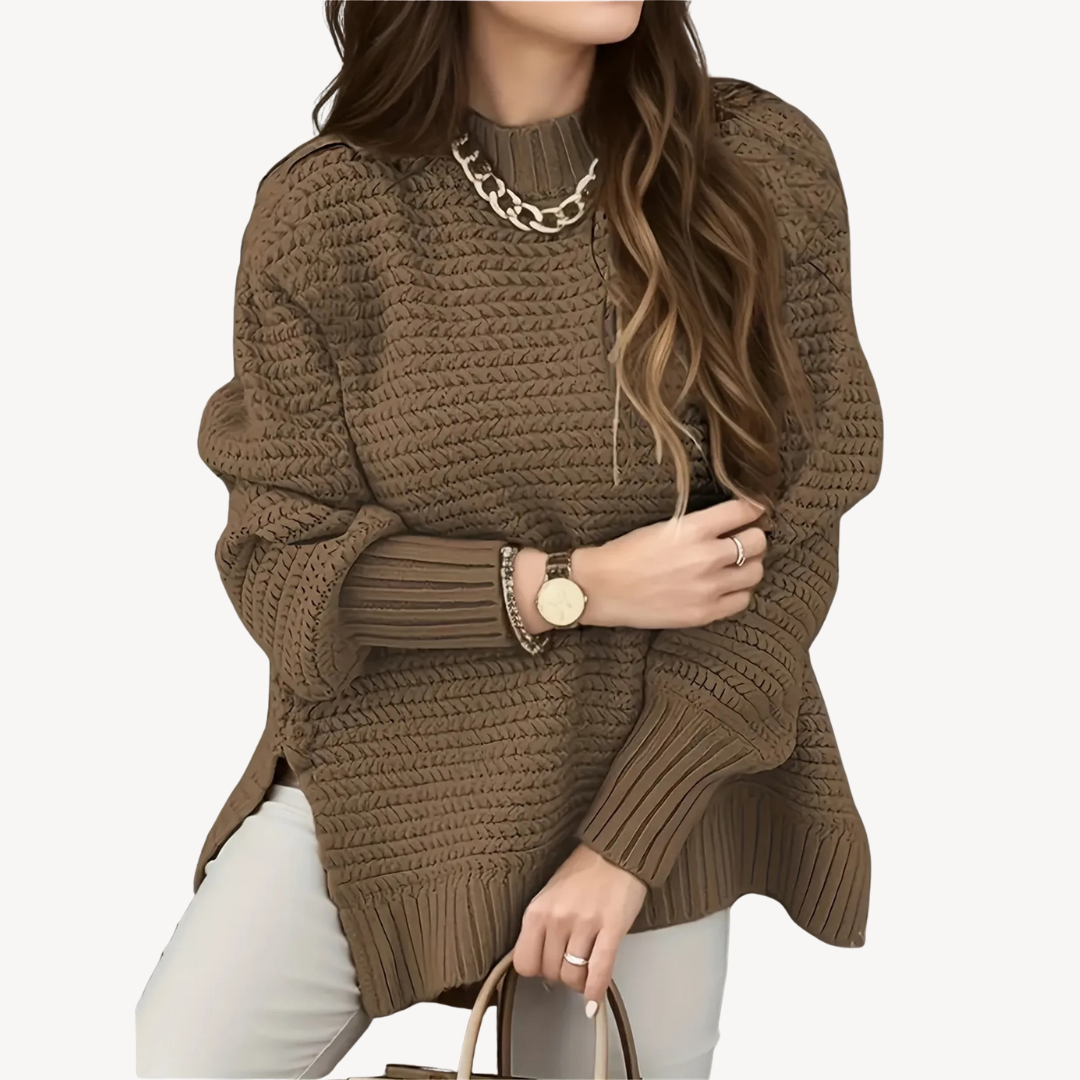 Soft Chunky Wool Women's Sweater - OutfitLondon