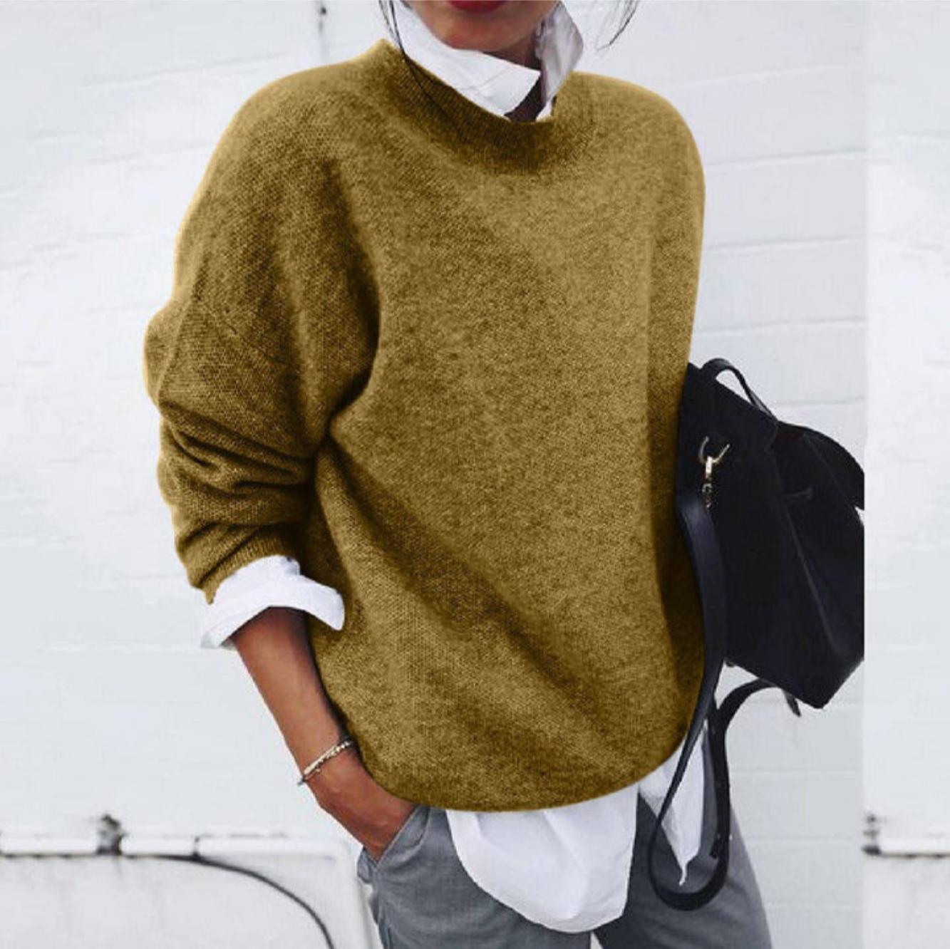 Cozy Women's Winter Knit Sweater - OutfitLondon