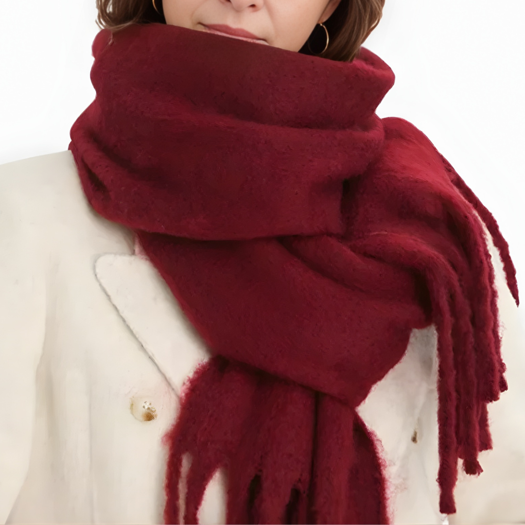 Big Soft Fringe Scarf Wrap - OutfitLondon