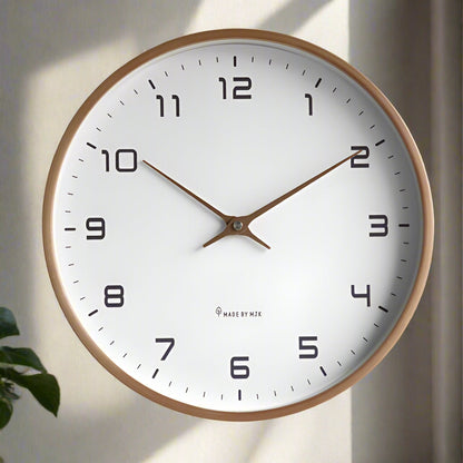 Classic Brown Wooden Wall Clock For Home Decor