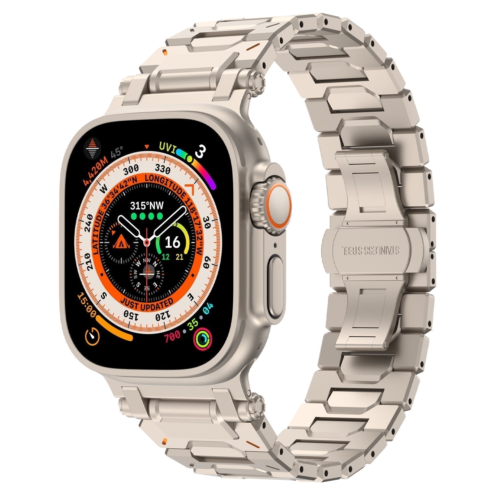 Durable Stainless Steel Smartwatch Band - OutfitLondon