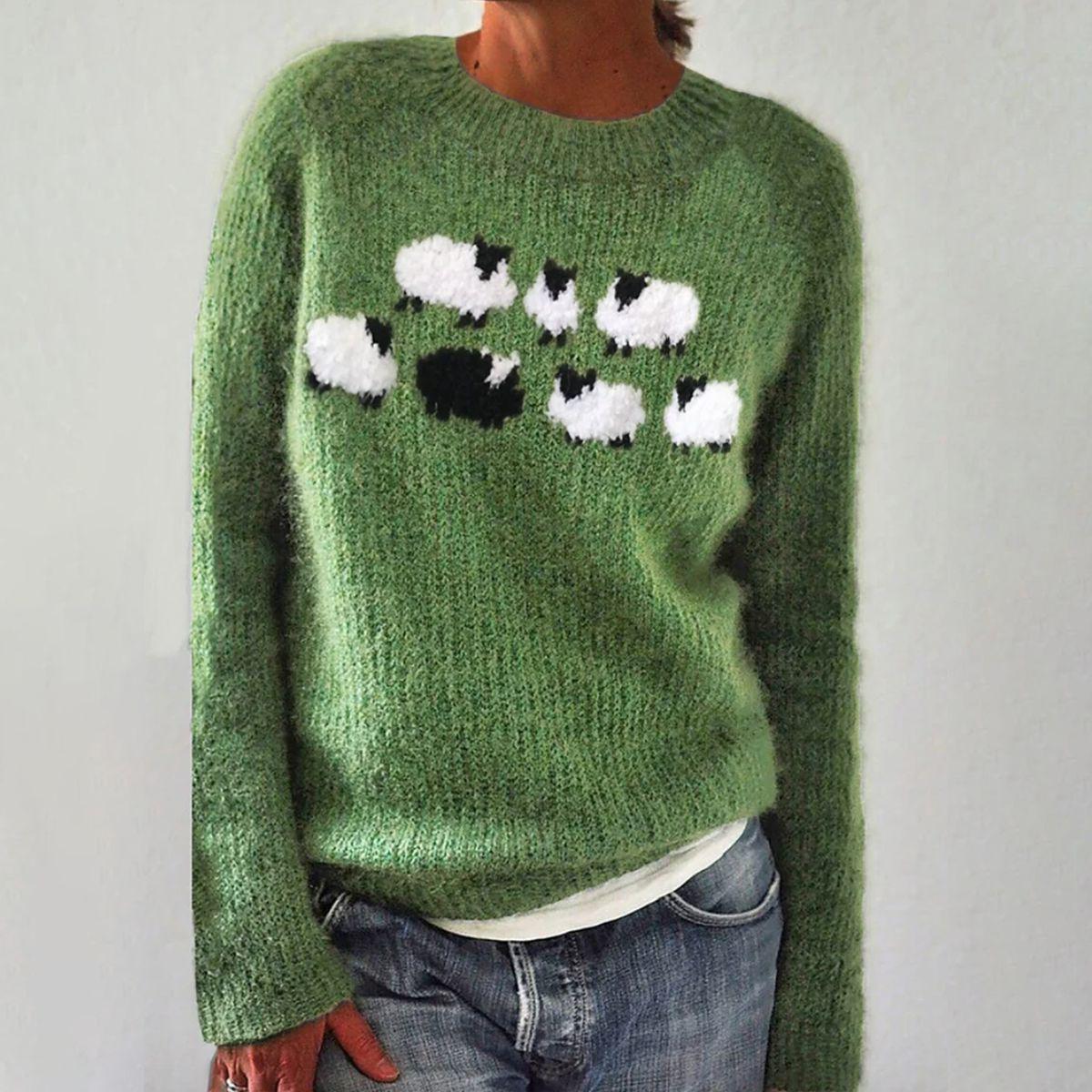 Cozy Ladies Warm Crew Neck Sweater - OutfitLondon